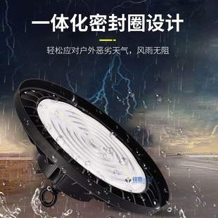 led工礦燈工廠車間倉庫大功率天棚燈防水高亮體育館UFO飛碟燈