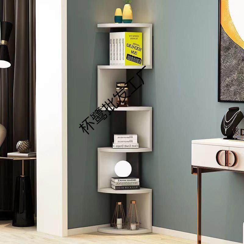 简约落地创意三角形拐角多层置物架家用客厅卧室书房墙角书架书柜,鲜花速递/花卉仿真/绿植园艺,割草机/草坪机,淘宝优惠券,粉丝福利购,淘宝优惠卷