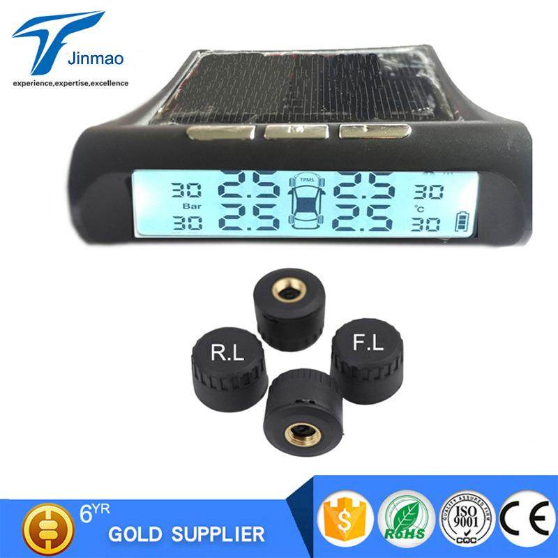 黑白屏显示器四个外置传感胎压监测仪实时胎压值温度值保障安全