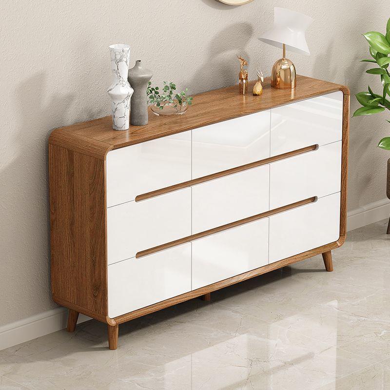 新款北欧五斗柜实木卧室收纳柜带抽屉式多层家用储物柜简约九斗柜