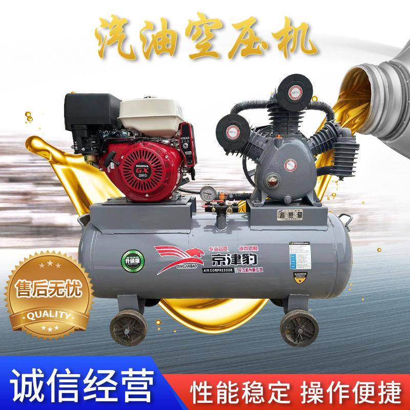 汽油空压机打气泵小气泵潜水黄油喷漆修车补胎充气移动气机车载式