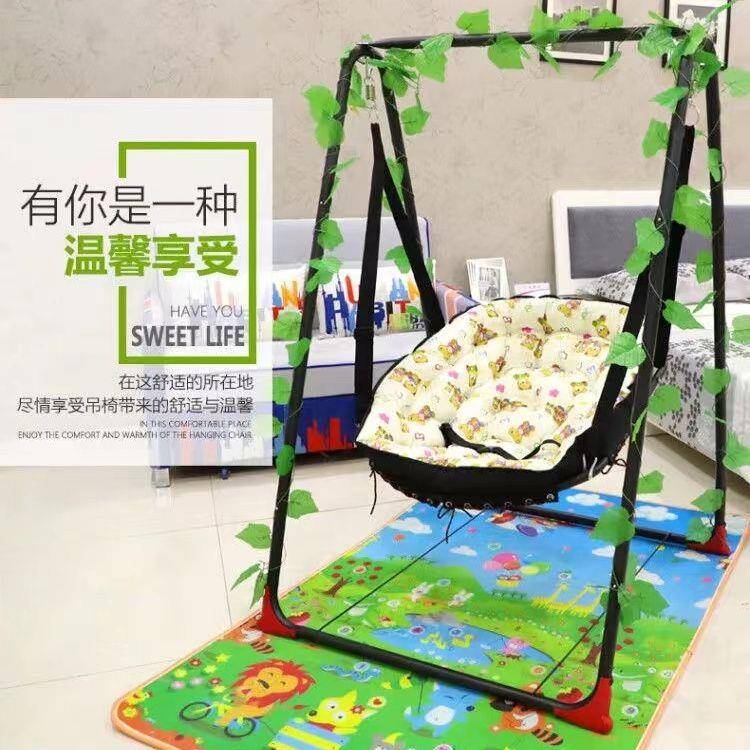 宝宝秋千小孩吊篮婴儿摇床家用室内阳台成人吊篮椅吊床摇篮椅摇椅