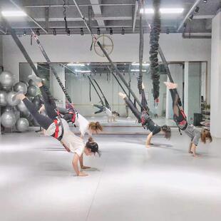 爆款室内飞天魔活力带5D空中瑜珈悬挂蹦极绳弹力带舞蹈健身训练