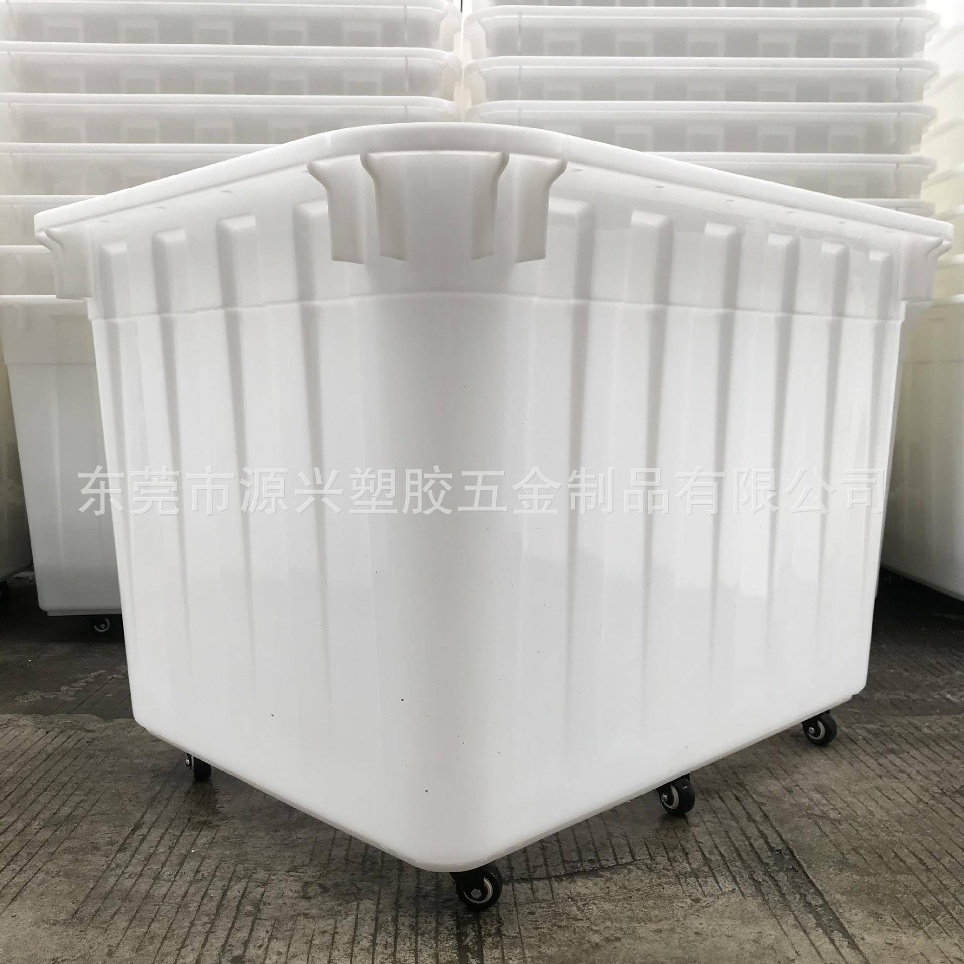 6个轮子特大手推箱海鲜水产运输周转浸泡瓷砖装水方桶