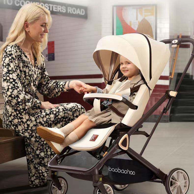 宝宝好CK2婴儿推车双向宝宝高景观可坐可躺轻便折叠儿童手推伞车