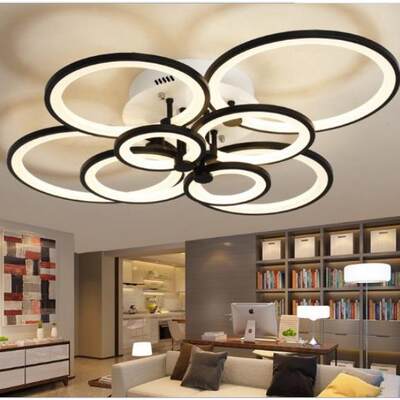 led吸顶灯2020年创意时尚餐厅书房灯简约现代灯具卧室圆形客厅灯