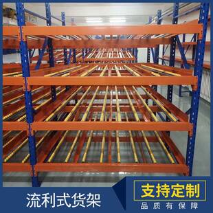 流利式货架物料存储货架重型流利式货架流利条滚轮货物架储物架