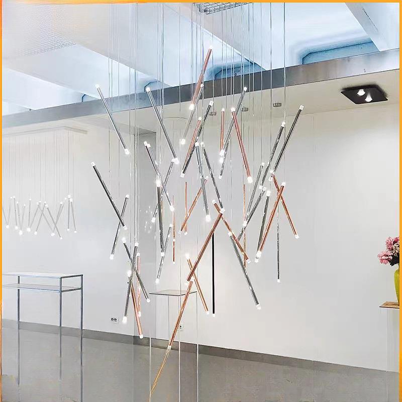 LED设计师款吊灯新中式餐厅茶室灯后现代简约吧台北欧灯饰轻奢