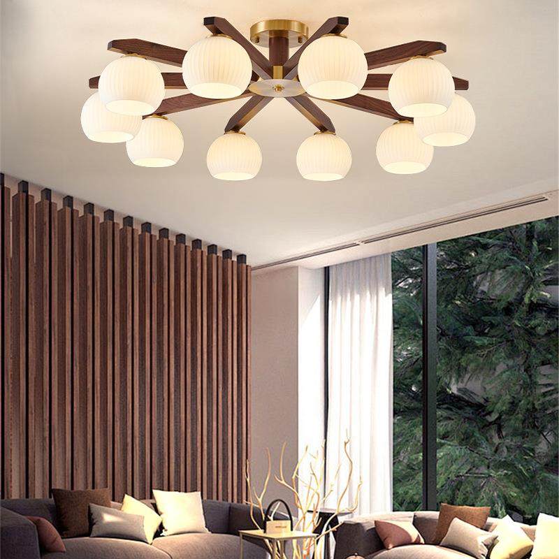 新中式实木吊灯胡桃木客厅主灯现代简约大气复古书房餐厅卧室灯具,鲜花速递/花卉仿真/绿植园艺,割草机/草坪机,淘宝优惠券,粉丝福利购,淘宝优惠卷