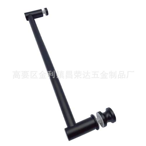 黑色淋浴房门把手浴室卫生间移门扶手圆管201不锈钢玻璃门大拉手