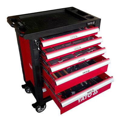 易尔拓汽修工具车重型工具钣金工具抽屉式移动工具箱组套YT-55303