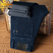 男士 牛仔裤 2025新款 金盾春秋款 直筒宽松商务中年百搭休闲长裤 男