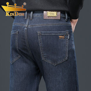 金盾秋季男士牛仔裤宽松直筒2025新款中年商务休闲男裤春秋款裤子