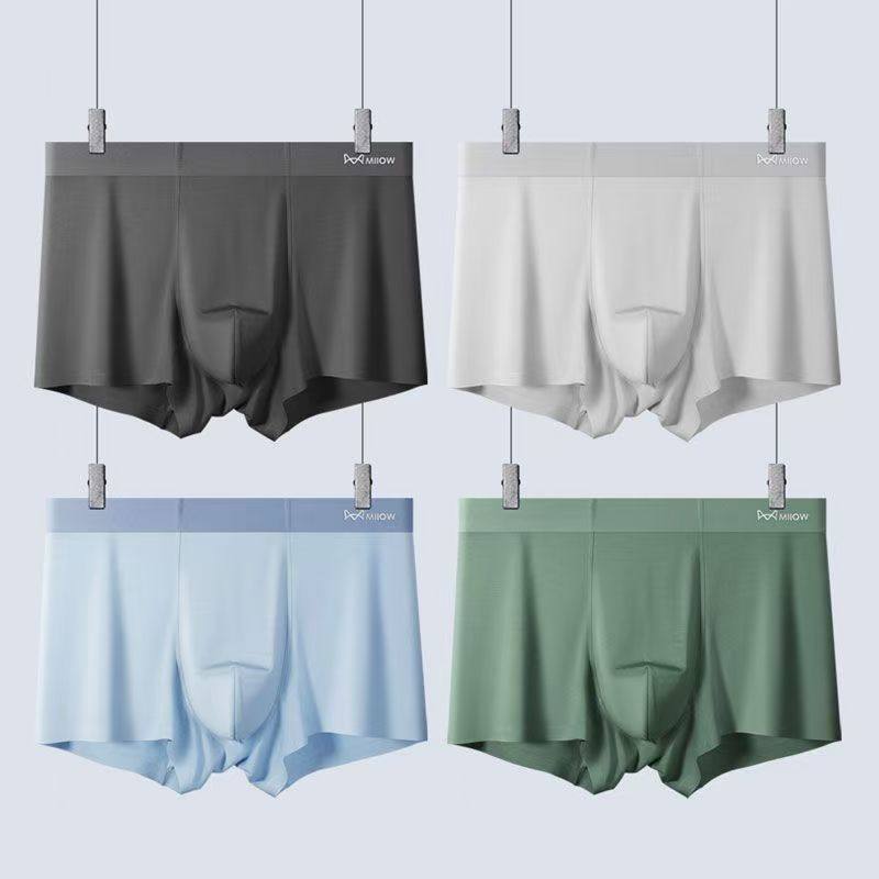 猫人内裤男少年无痕莫代尔棉平角