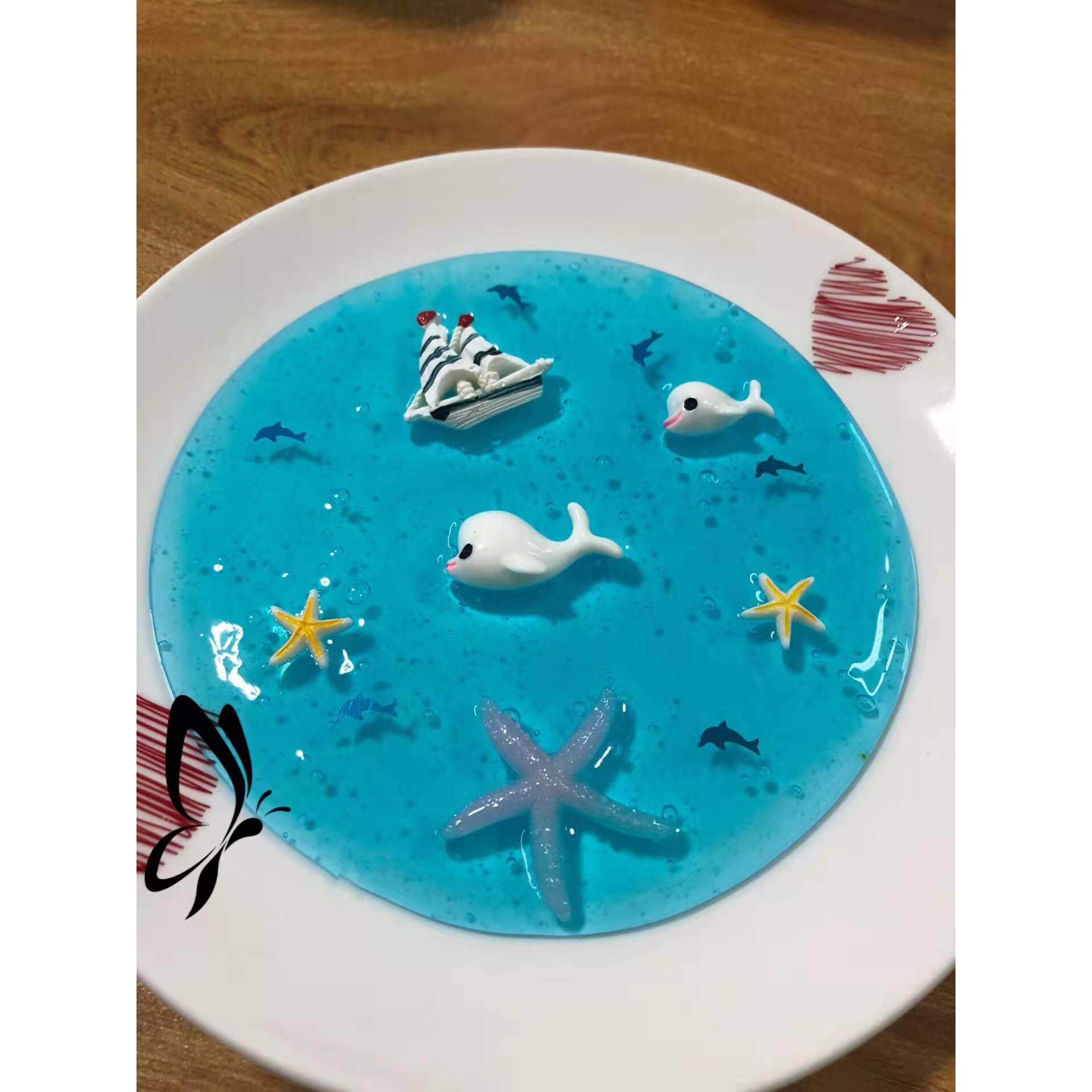 喔家の 海豚湾 史莱姆水晶泥鼻涕泥发泄声控手工制作戳戳泥