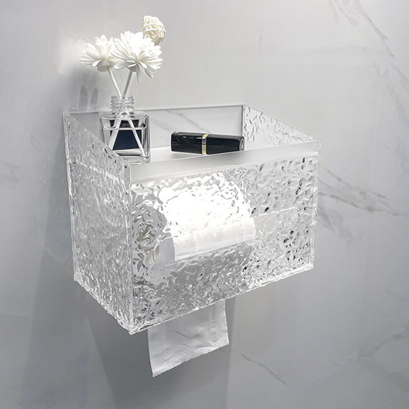 现货速发卫生间纸巾盒置物架免打孔壁挂式亚克力浴室洗脸巾厕所卷,收纳整理,纸巾盒,淘宝优惠券,粉丝福利购,淘宝优惠卷