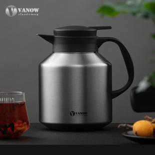 Vanow保温壶家用焖茶壶热暖水瓶316不锈钢内胆开水壶便携小型泡茶