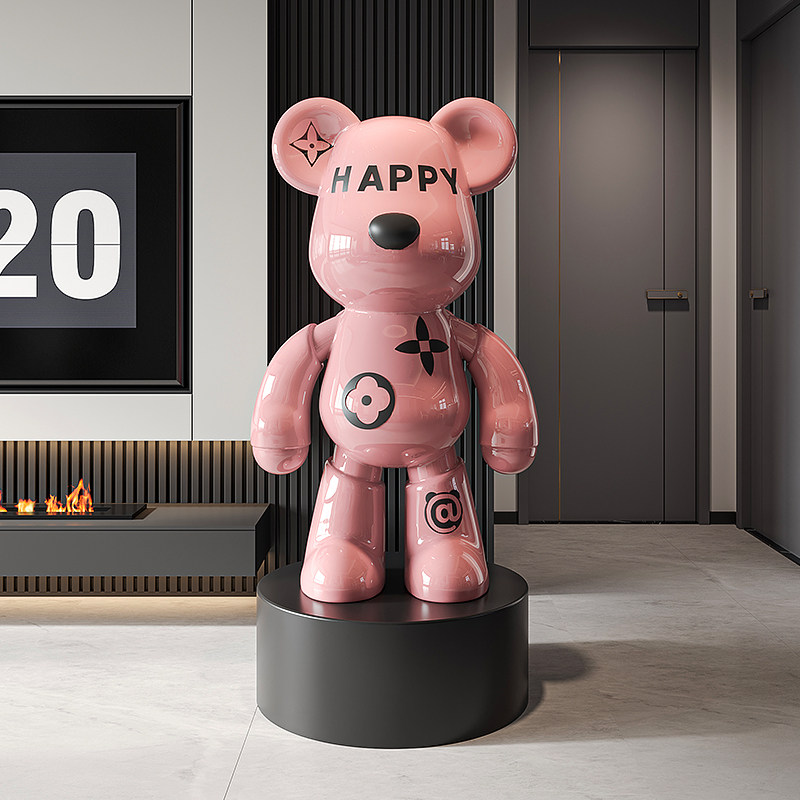 速发24地0新款电视柜摆件轻奢高档熊简约客厅落2大件装饰品,家居饰品,落地摆件,淘宝优惠券,粉丝福利购,淘宝优惠卷