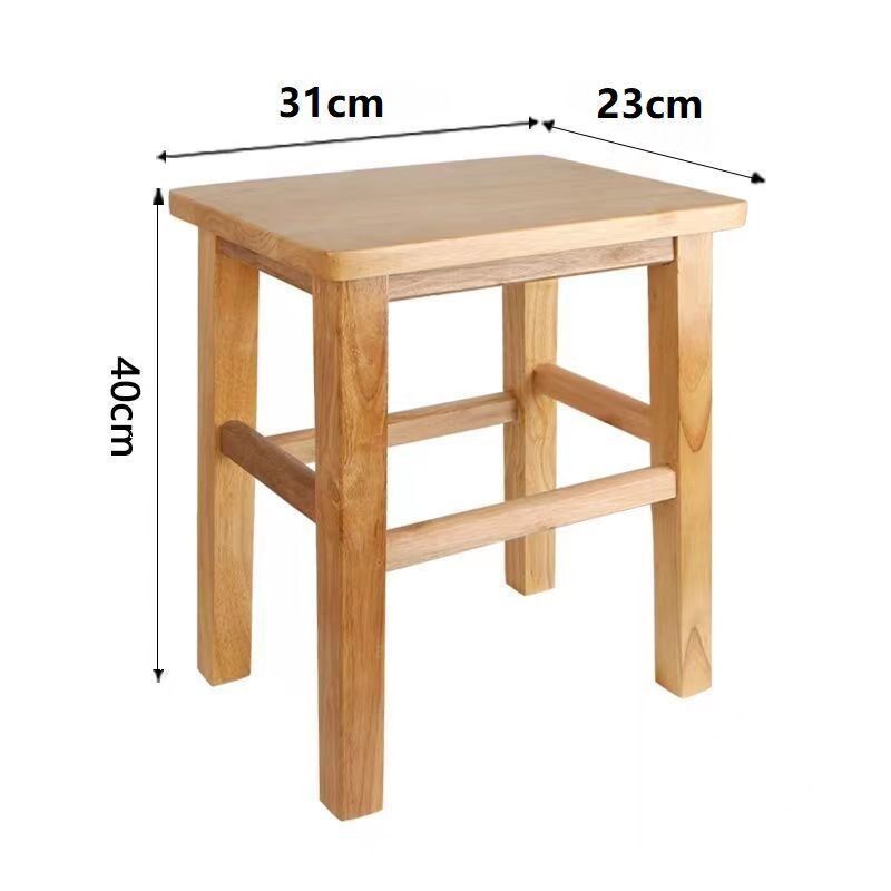 速发家木实木小凳凳橡用成人矮子橡木小方凳木板凳椅子小木凳凉板