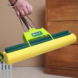 2F格易美海绵拖把家用大号擦地吸水拖布免手洗挤水胶棉拖把头一拖