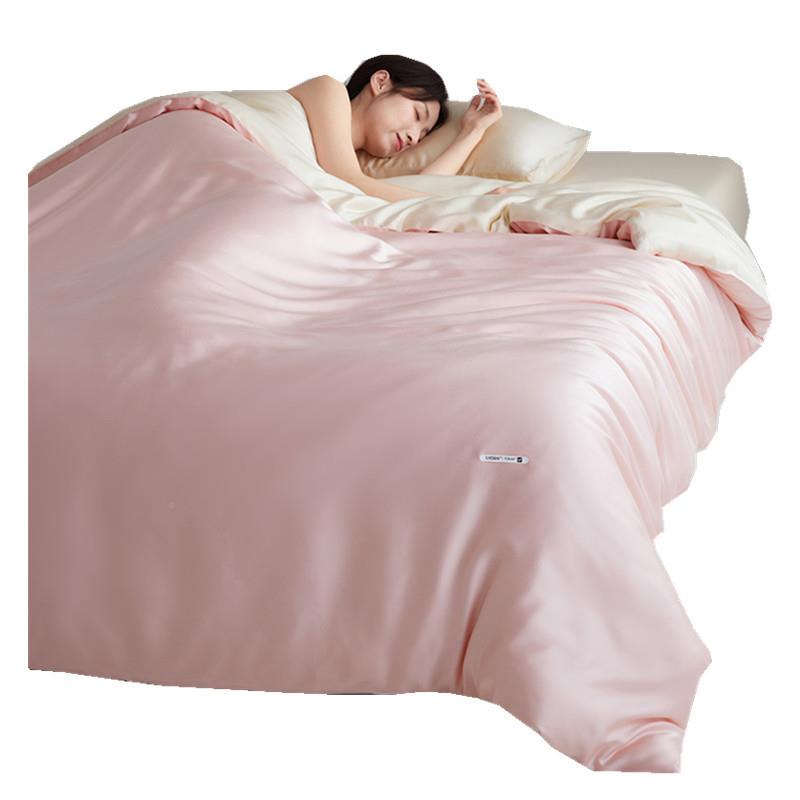 奥地利LS0522兰精天丝被套单件奢轻感纯色莱赛尔被凉冰丝被单罩床