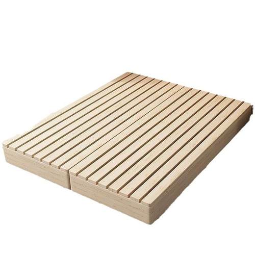 实木日式地台榻榻米现代落地床架出租房双人骨架出租屋矮床木板床