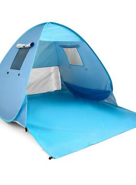 全自动免搭建速外开MJY速帐篷海边沙滩遮防阳帐篷晒开儿童户便捷