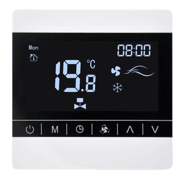 触摸wifi中央空调温控器风机盘管控制面板无线涂鸦APP远程控制