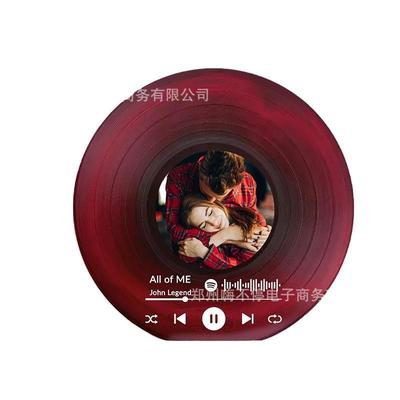 Etsy同款复古海报仿真黑胶唱片碟片夜灯模型装饰照片摆台氛围灯