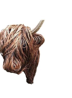 wovenwillowhighlandlow树脂高地奖杯头家居装饰品摆件手工