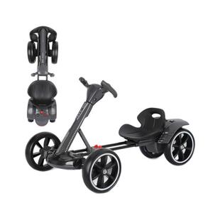 出口新款儿童电动卡丁车可折叠免安装3-8岁男女宝宝轻便童车