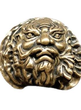 黄铜实心钟馗铜核桃创意手把件老人健身健身球文玩收藏礼品工艺品