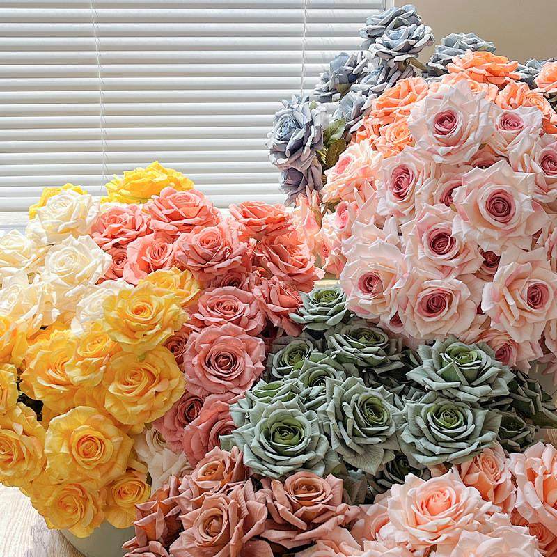 卡布奇诺a玫瑰花束假花仿真花摆设客厅餐桌装饰花干花插花花艺摆,家居饰品,仿真花/假花,淘宝优惠券,粉丝福利购,淘宝优惠卷