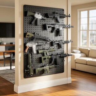 洞洞板发射器支架收纳架长电长短发射器展架不锈钢电X手发射器支