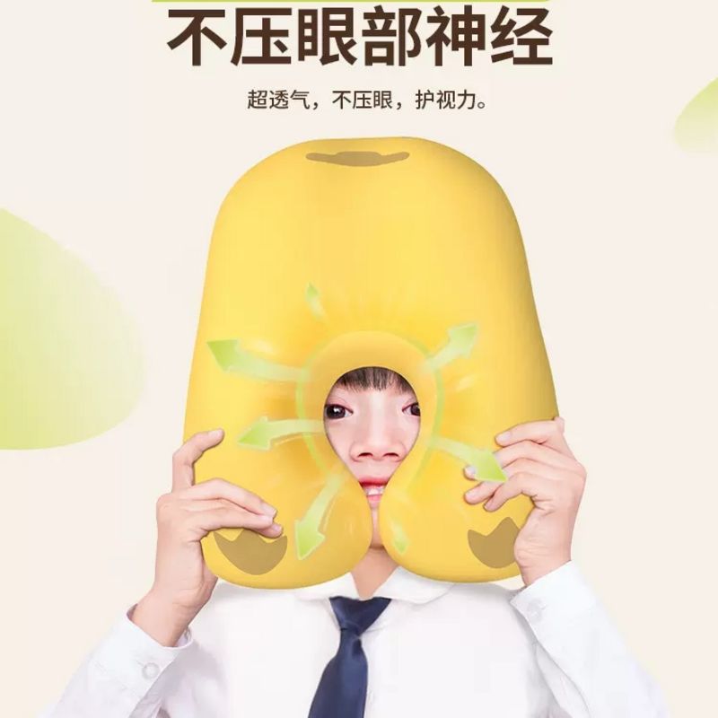 儿童午睡枕头学生教室桌上睡觉趴睡枕午休枕头趴趴枕神器夏季