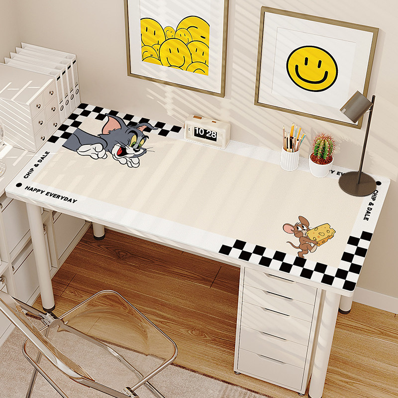 皮革学习桌垫书桌学生专用电脑办公桌布儿童防水写字台面保护垫子