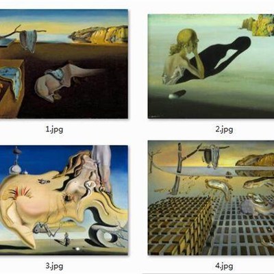 萨尔瓦多达利ldoDl抽象派画作名画记忆的永恒别墅客厅