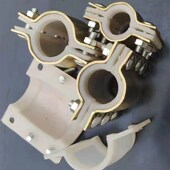 耐高温硅胶钢板哈夫节热水管快速接头管道堵漏器抢修节夹板抱箍