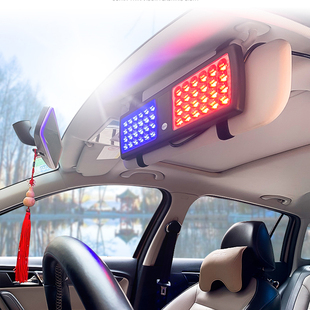 汽车遮阳板遮阳挡灯远光狗反击灯超亮ld爆闪灯车内道警示灯