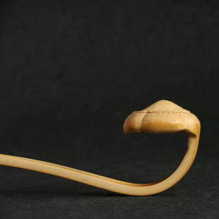 名家张念超本工纯手工精工雕刻老玉竹如意手把件把玩竹雕文玩