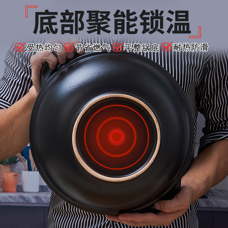 金刚煲干烧煲仔饭砂锅家用灶商用耐高温陶瓷炖汤浅口沙锅