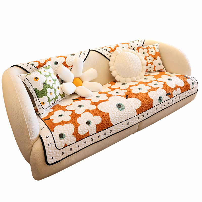 in时尚田园卉冬季保暖沙发坐垫毛绒无静电柔软水洗沙发巾,居家布艺,沙发垫,淘宝优惠券,粉丝福利购,淘宝优惠卷