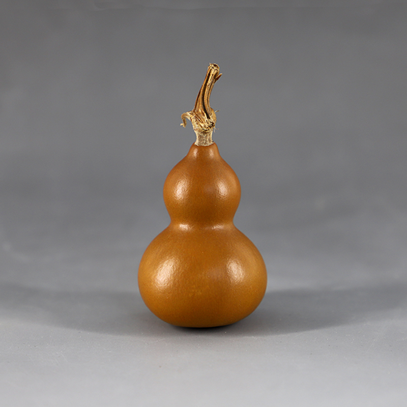 天然文玩老葫芦精品特小手捻把玩包浆铁包金紫皮做旧收藏摆件