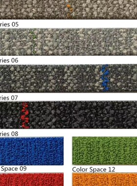 道尔顿道弗乐纳萨丽防火阻燃尼龙*灰色PC底条纹办公室地毯