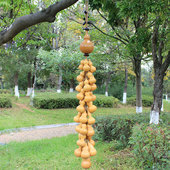 天然葫芦串挂饰客厅墙壁招财挂件云南民族手工艺家居装 饰