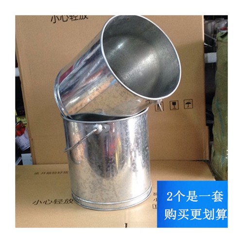 铁桶 大号 大容量家用加厚款铁皮水桶镀锌桶铁桶金属桶直桶提油桶