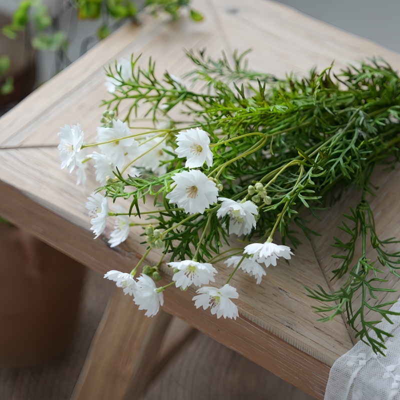 仿生格桑花波斯菊仿真花雏菊田园风插花装饰复古R假花家居摆件花
