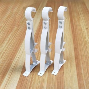 侧装加长罗马杆支架窗帘杆支架可加长可调支架加厚双杆底座支架托