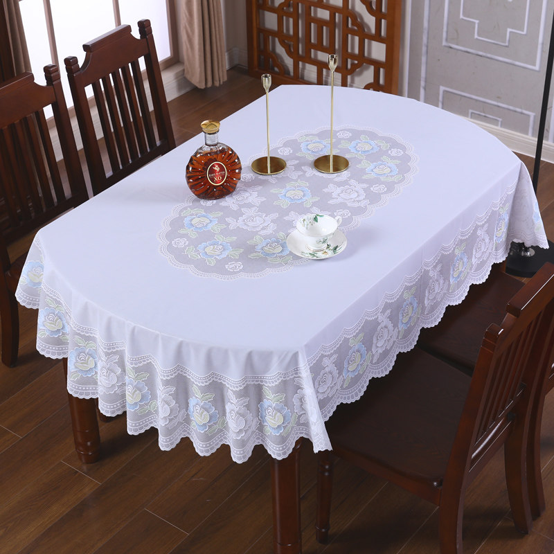 桌布椭圆形餐桌布防水防油免洗防滑家用椭圆可伸缩折叠桌桌布简约,居家布艺,桌布,淘宝优惠券,粉丝福利购,淘宝优惠卷
