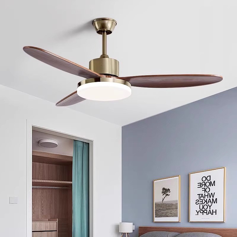 2025新款风扇灯客厅餐厅家用大气中古吊扇L灯家用一体吊灯复古吊